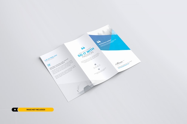 Brochure trifold mockup