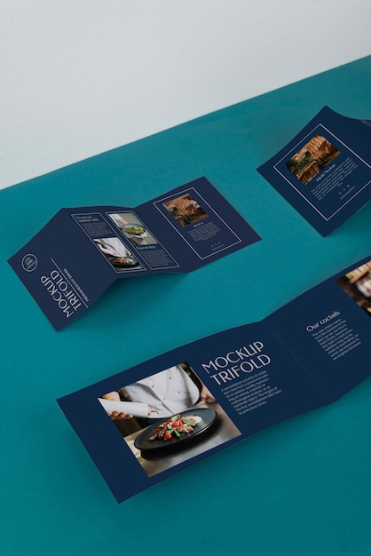 trifold landscape mockup design