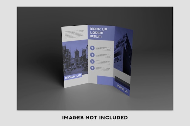 PSD trifold mockup