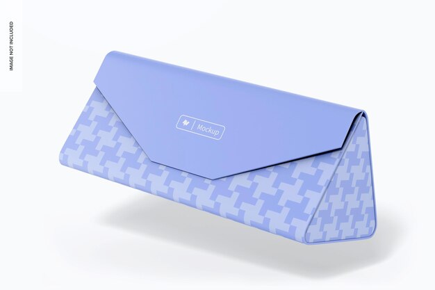 Trifold Sunglasses Case Mockup, Falling