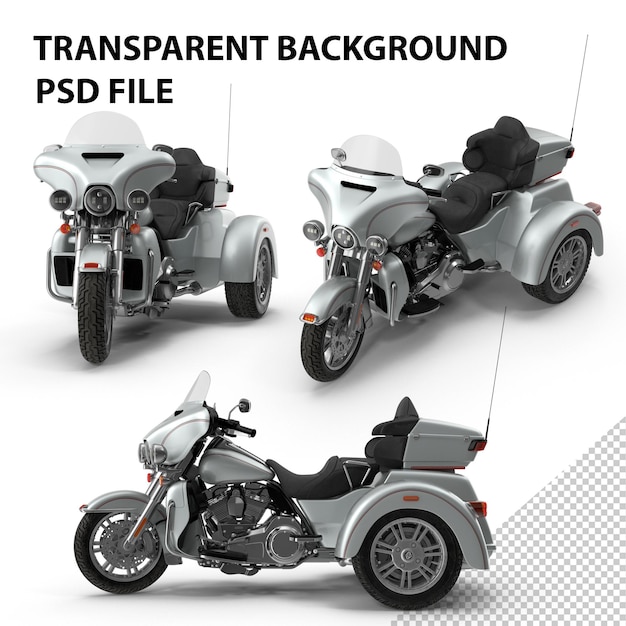 PSD motociclette trike png