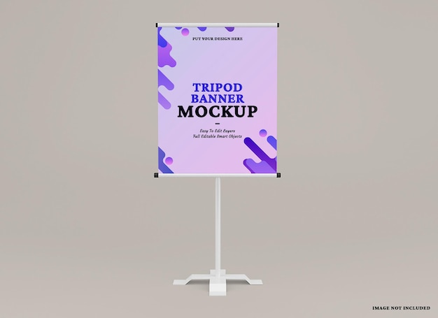 Modello di banner con treppiede