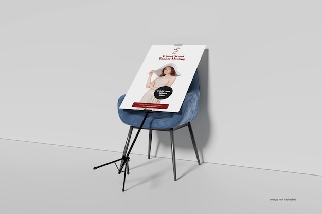 Treppiede stand banner psd mockup