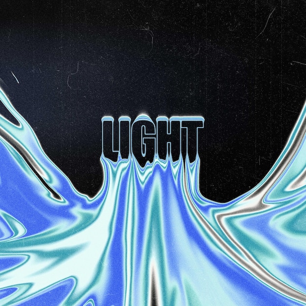 Trippy melted text effect