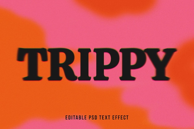 Trippy text effect for photoshop