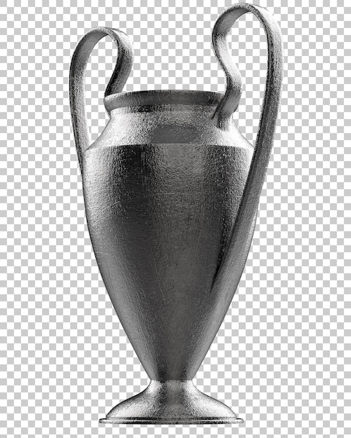 PSD trofee geïsoleerd op doorzichtige achtergrond 3d-rendering illustratie