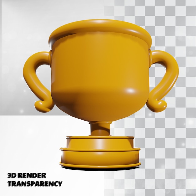 Trofeum 3d Z Modelowaniem Przezroczystości Premium Psd