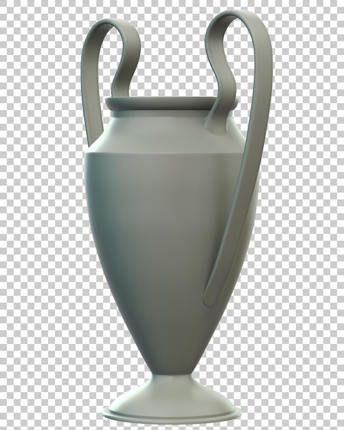 Trofeum Na Przezroczystym Tle Ilustracji Renderowania 3d