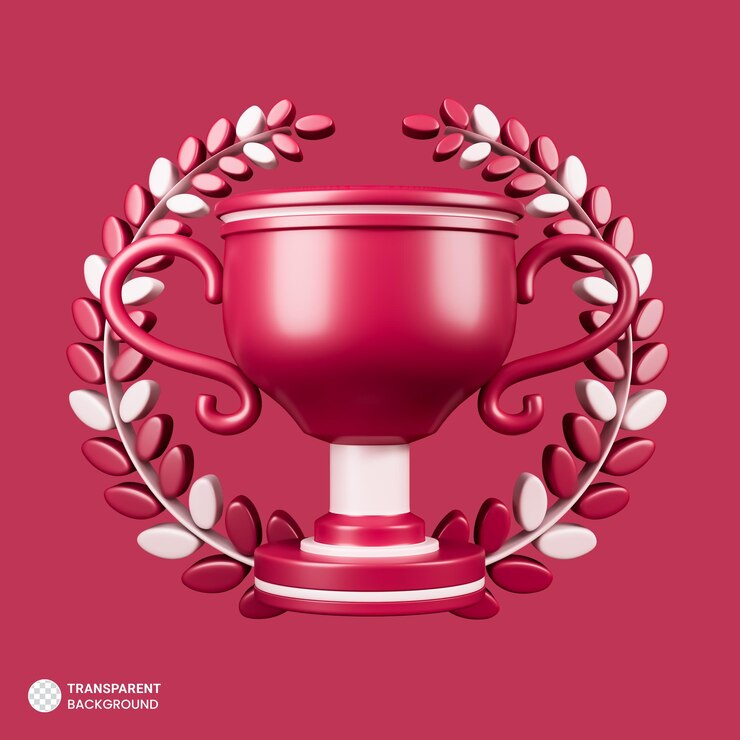PSD trofeum z wieniec laurowy kolor roku 2023 ilustracja 3d