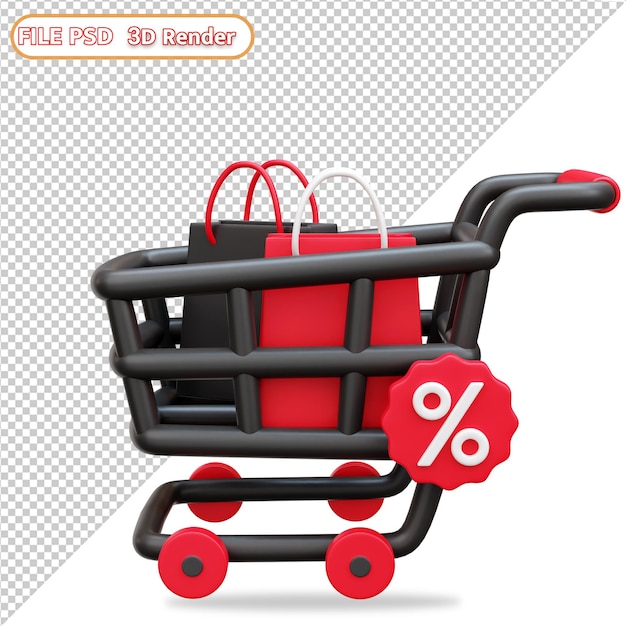 trolley 3d black