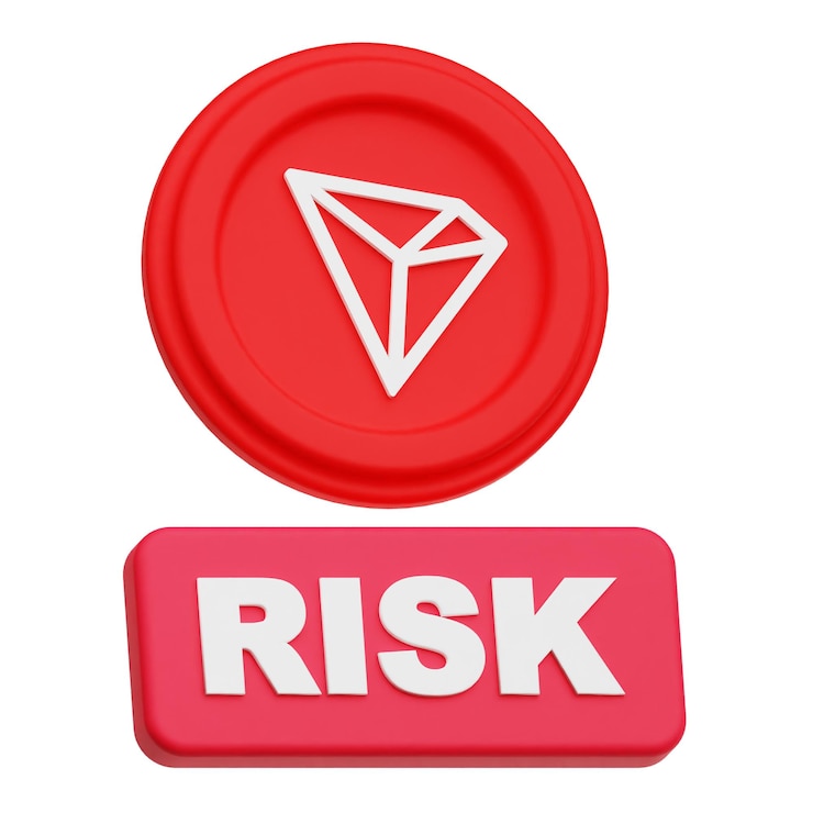 PSD tron crypto coin 3d icoon geïsoleerd op de witte achtergrond