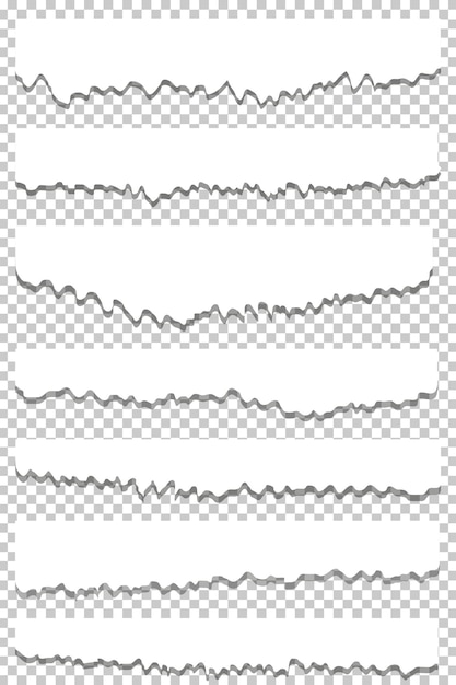 PSD Трон-бумага с разорванным краем изолирована