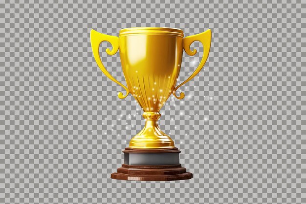 PSD trophy cup icon isolated 3d render illustration