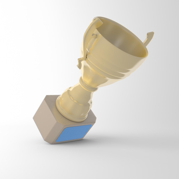 PSD trophy cup left side