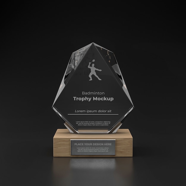 Trophy mockup design