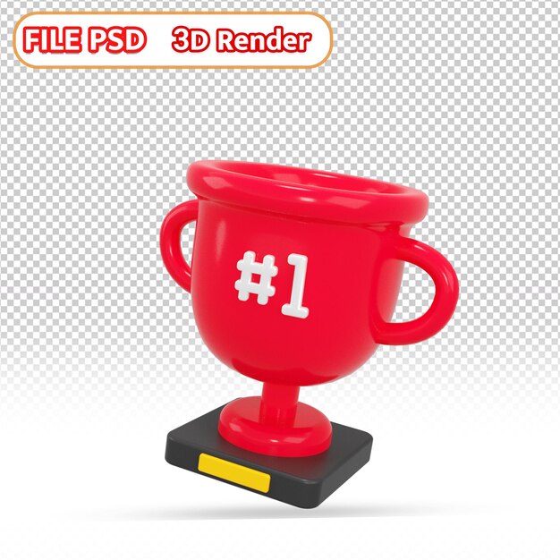 PSD trophy red