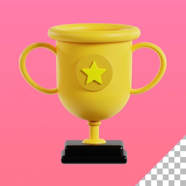 PSD trophy winner competition 3d icon