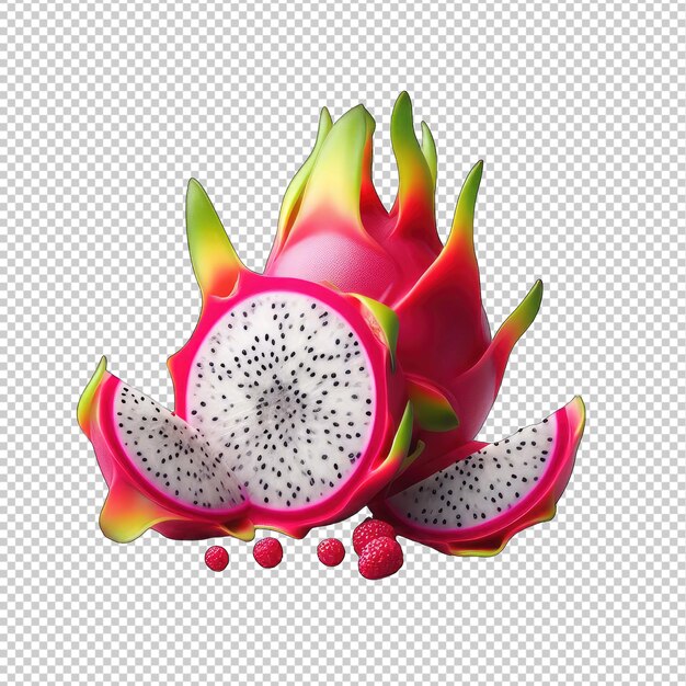 Tropical dragon fruit clipart png