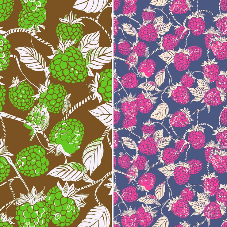 PSD tropical fruit pattern vibrant and versatile home decor and fashion vector print design