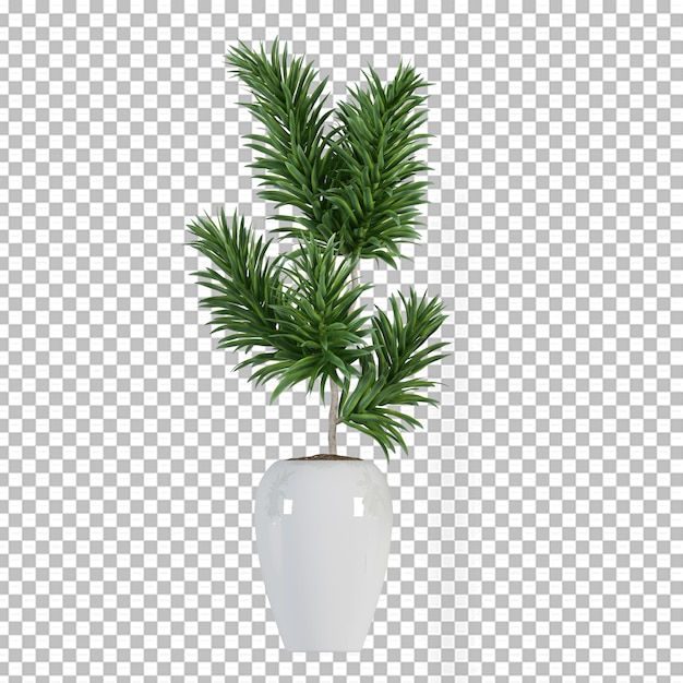 PSD 分離された3dレンダリングの熱帯植物