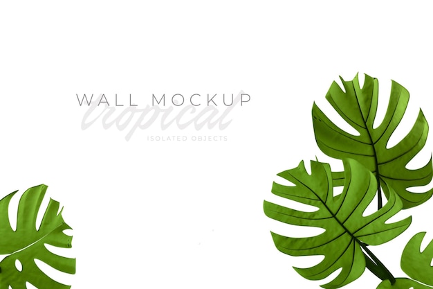 Mockup di sfondo tropicale ed estivo