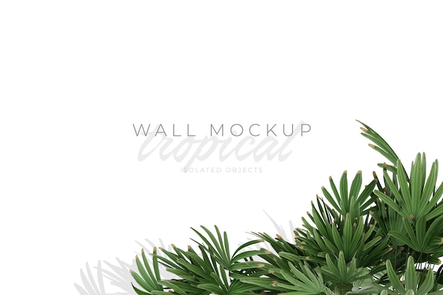 PSD mockup di sfondo tropicale ed estivo