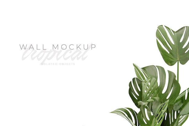 Mockup di sfondo tropicale ed estivo