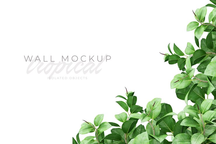 PSD tropical and summer background mockup