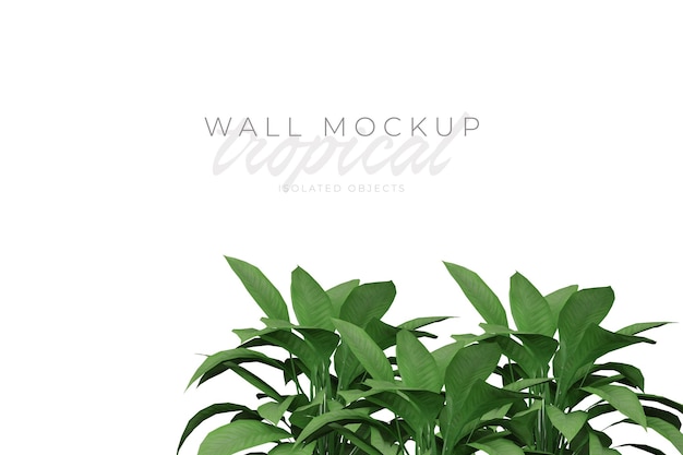 Mockup di sfondo tropicale ed estivo