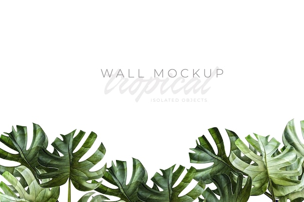 Mockup di sfondo tropicale ed estivo