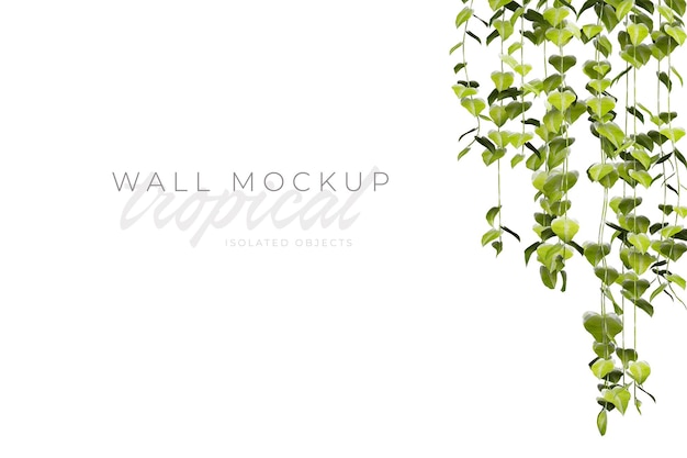 PSD tropical and summer background mockup