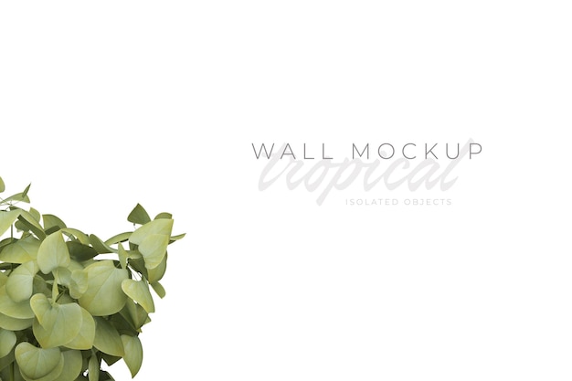 PSD tropical and summer background mockup