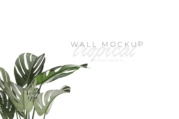 Tropische en zomerse achtergrond Mockup