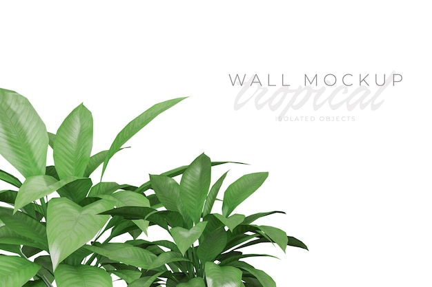 Tropische en zomerse achtergrond Mockup