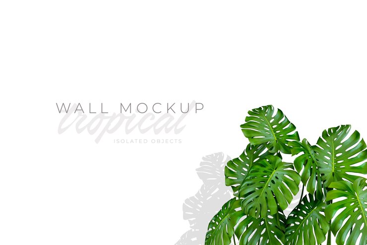 PSD tropische en zomerse achtergrond mockup