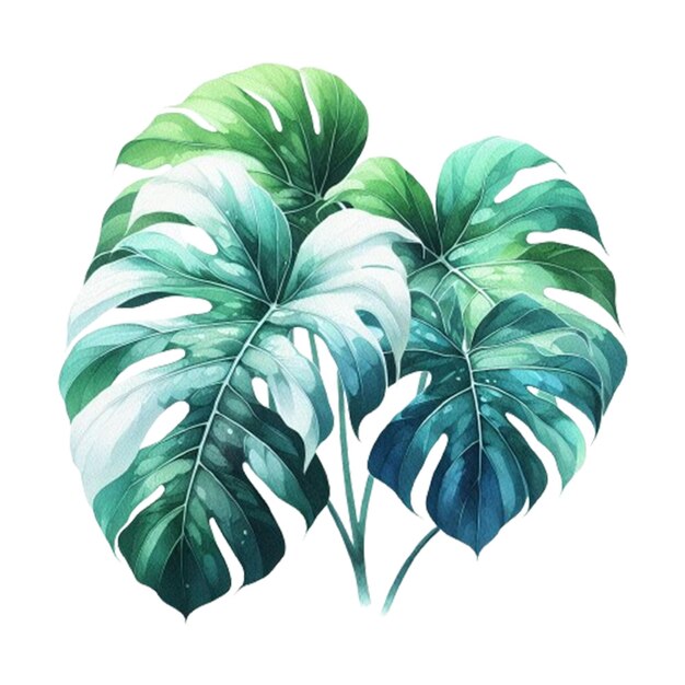 PSD tropische monstera blad psd