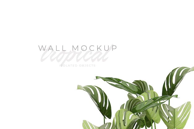 Tropisk og sommerlig bakgrunn Mockup