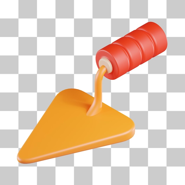 PSD trowel 3d icon