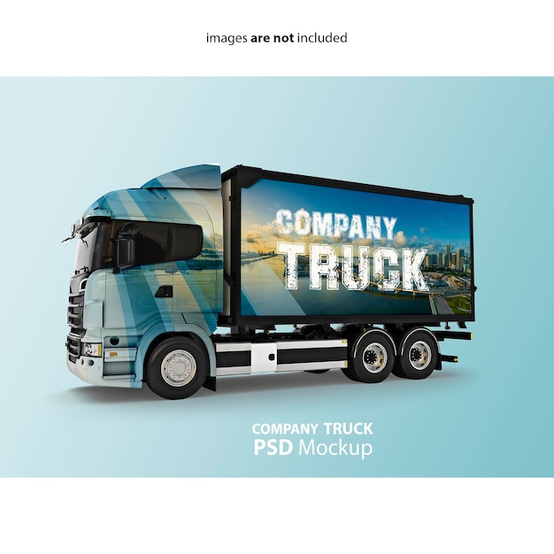 PSD truck mockup