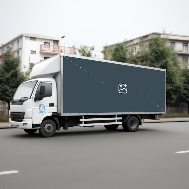 PSD truck mockup