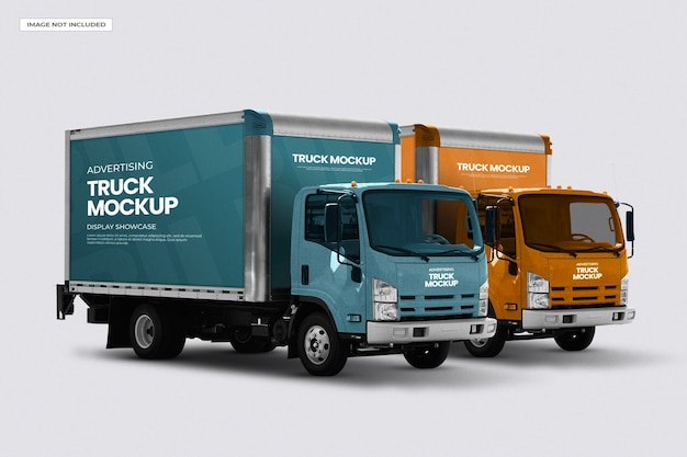 PSD mockup di camion