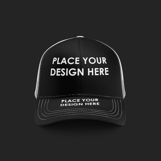 Trucker hat mockup stijlvolle hoofddeksels voor elke gelegenheid vooraanzichthoek