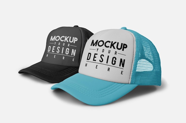 PSD trucker hat mockup