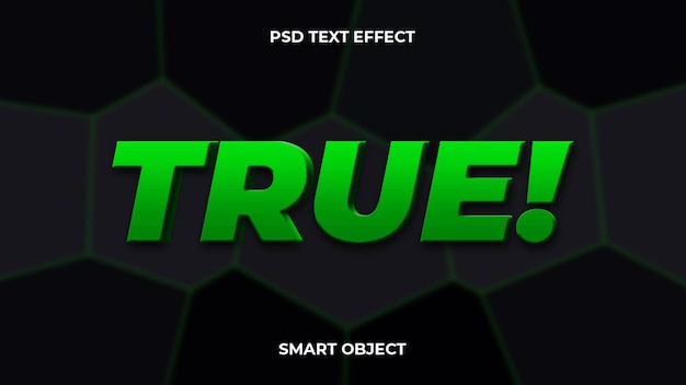 PSD true editable psd text effect