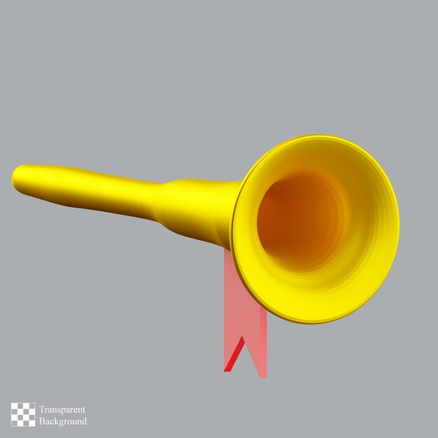 Trumpet 3d illustration