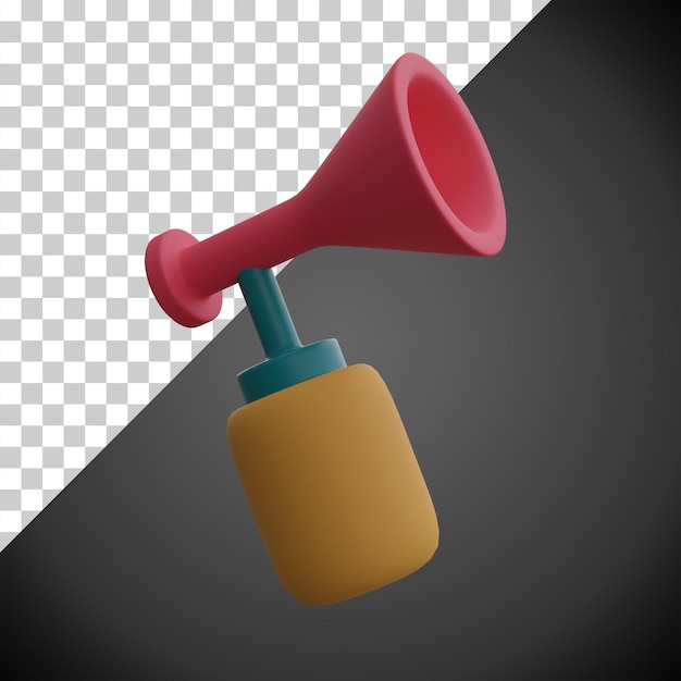 Trumpet party illustration 3d icon