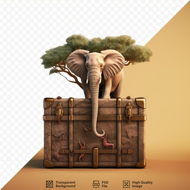 PSD trunk on transparent background