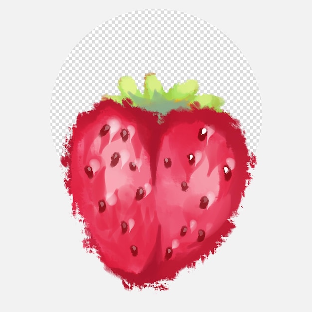 truskawka elementy projektu przypominające akwarele ilustracji wektorowych