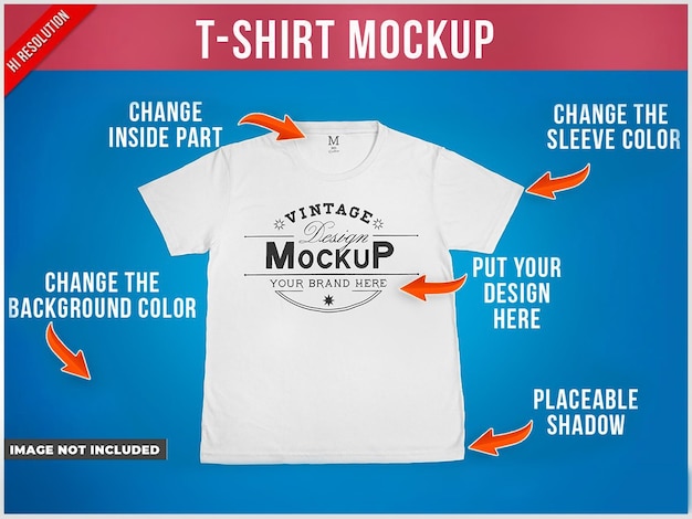 Premium PSD | Tshirt front view mockup