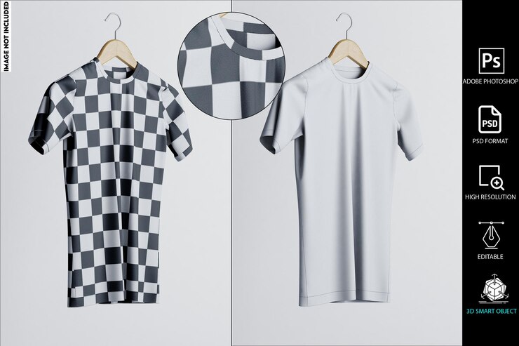 PSD tshirt on a hanger